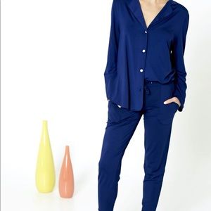 Recliner Classic PJ Set - navy blue